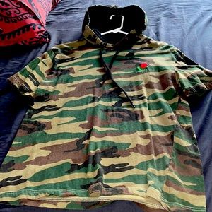 Camo hooded tshirt